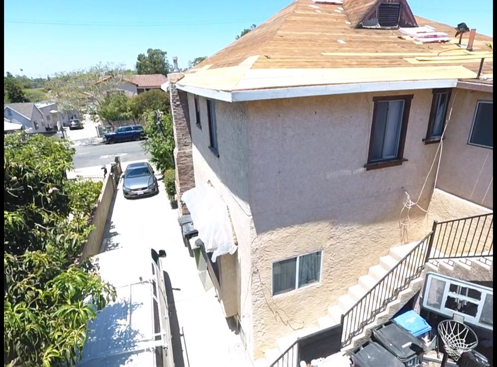 Complete re-roof aerial